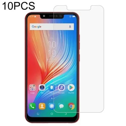 10 PCs Película de Vidrio Templado Tecno Spark 3 Pro 0.26mm 9H 2.5D