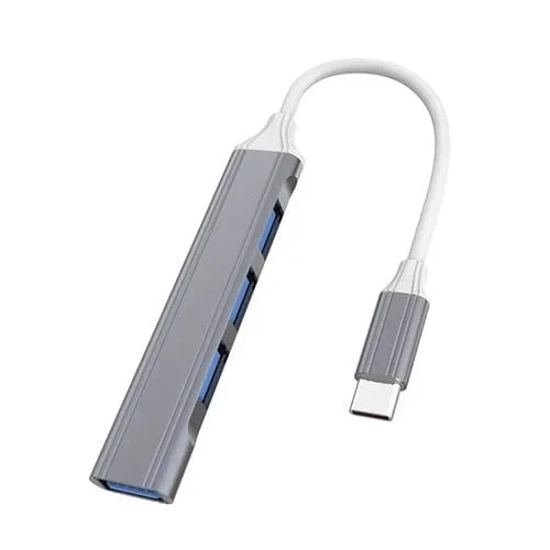 2 PCs Multifuncional Expandido Tipo-C USB-C 3.0 (Gris)