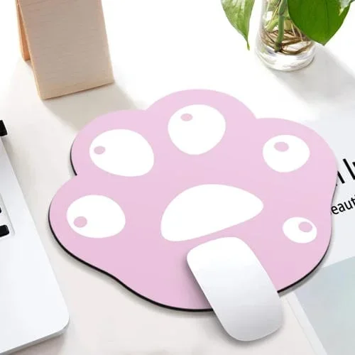 3 Pcs Alfombrilla de Ratón Xh12 Glaw Gatos Historieta Linda, Tamaño 280x250x3 mm (Pink Purple)