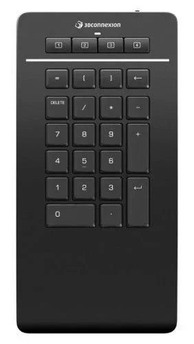 3Dconnexion Keyboard Numpad Pro – Teclado numérico – inalámbrico – USB, 2.4 GHz, Bluetooth LE