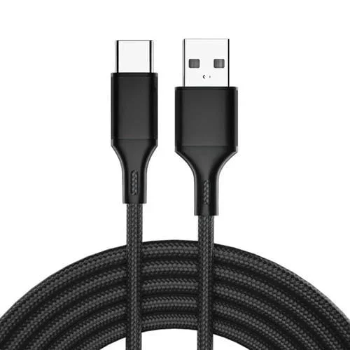 4 Pcs Cable Usb-C a Usb 2.4A Sincronización y Carga Rápida 2M (Negro)
