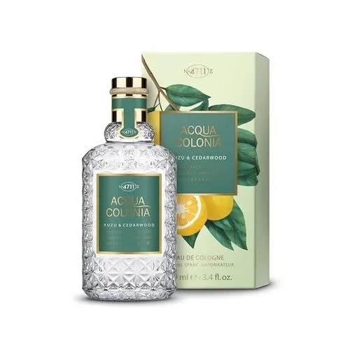 4711 Acqua Colonia® Yuzu & Cedarwood | Eau de Cologne – envolvente – Bienestar para los sentidos | Spray natural de 100 ml