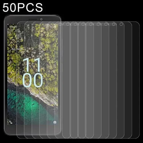 50 PCs Película de Vidrio Templado Nokia C100 0.26mm 9H 2.5D