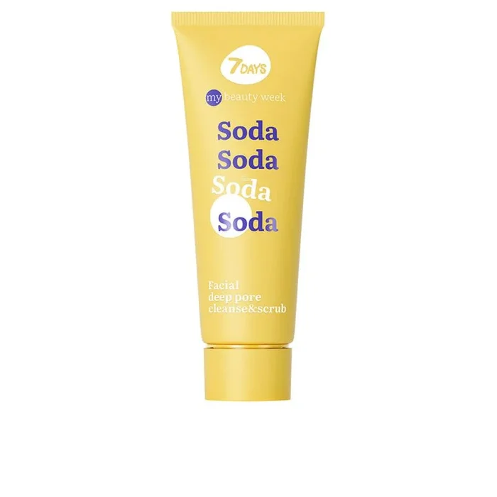 7DAYS Exfoliante Facial con Soda, Zinc y Vitamina C/Exfoliante Nutritivo con Soda Exfoliante para la Piel| Cuidado Facial Mujer Coreano para Todo Tipo de Pieles, 80 ml