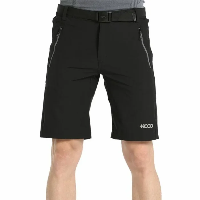 +8000 Pantalón Corto MIDOF 005 Negro Hombre montaña (FR/ES, Letras, XL, Regular, Regular, Negro)