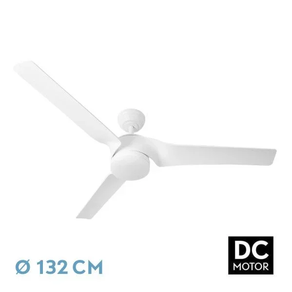Abrila Ventilador Dc Montijo Blanco Led Intensidad Regulable Mando Distancia