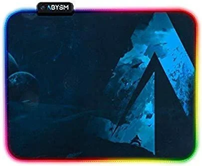 Abysm Gaming Alfombrilla Covenant RGB M, Fibra Anti-Sudoración Extrafina para el Deslizamiento, con Base de Goma Antideslizante, Bordes Reforzados, 355 x 300 x 4 mm