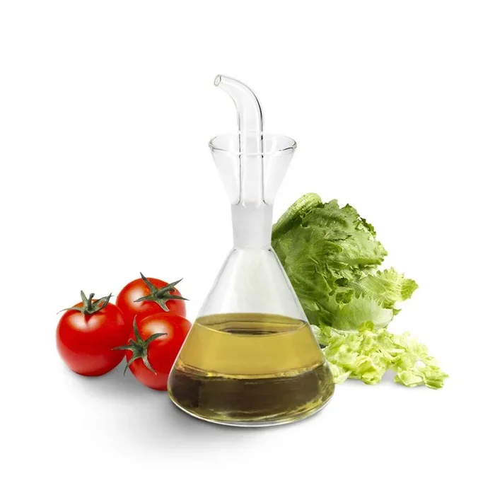 Aceitera de cristal con sistema antigoteo, capacidad 250 ml.
