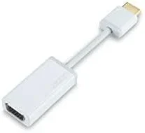 Acer NP.CAB1A.001 adaptador de cable de vídeo 0,15 m VGA (D-Sub) HDMI tipo A (Estándar) Blanco