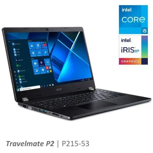 Acer TravelMate P2 TMP215-53-55F1 Intel® Core™ i5 i5-1135G7 Portátil 39,6 cm (15.6″) Full HD 8 GB DDR4-SDRAM 256 GB SSD Wi-Fi 6 (802.11ax) Windows 10 Pro Negro