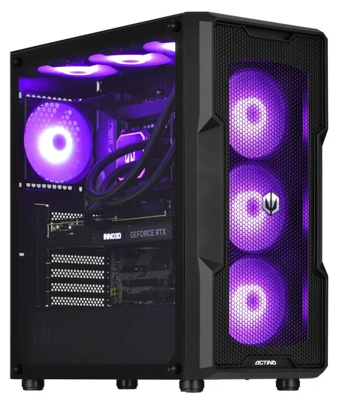 Actina 5901443386490 PC AMD Ryzen™ 7 7800X3D 32 GB DDR5-SDRAM 1 TB SSD NVIDIA GeForce RTX 4090 Windows 11 Home Midi Tower Negro