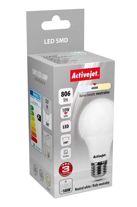 Activejet AJE-HS2827N lámpara LED 10 W E27