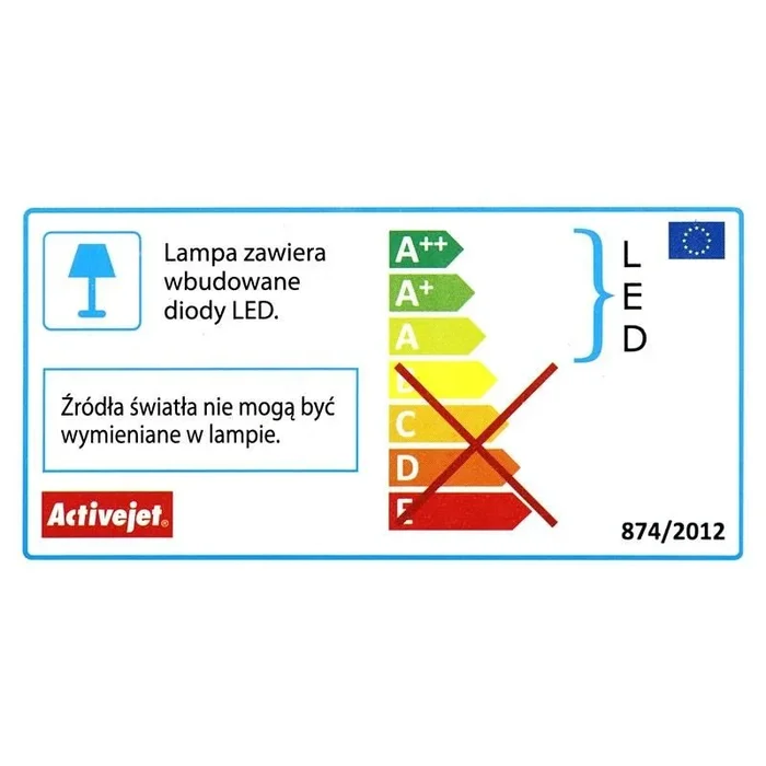 Activejet AJE-MERO 3 BLACK IP44 iluminación de pared Negro Apto para uso en interior Adecuado para uso en exteriores Bombilla(s) no reemplazable(s) 7 W