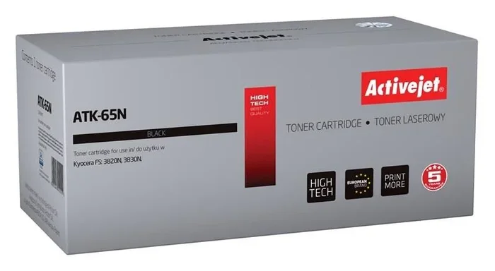 Activejet Cartucho de tóner ATK-65N (repuesto Kyocera TK-65; Supreme; 20000 páginas; negro)