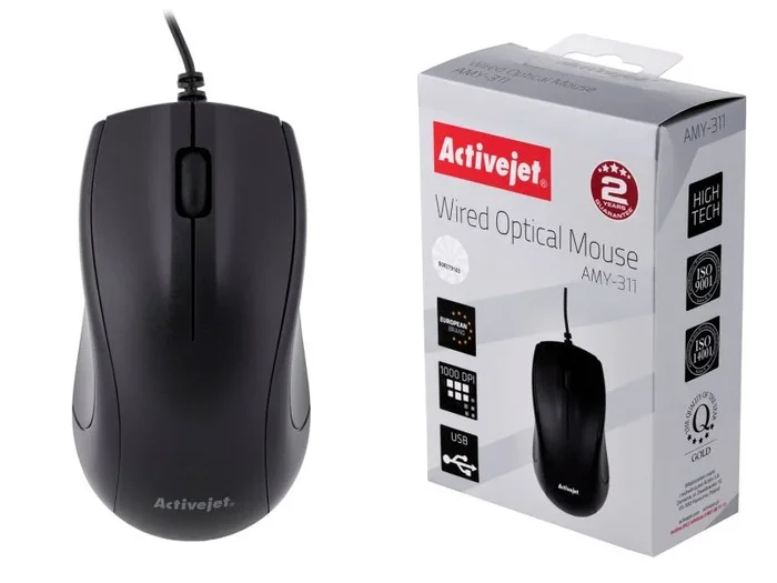 Activejet Ratón USB con cable AMY-311