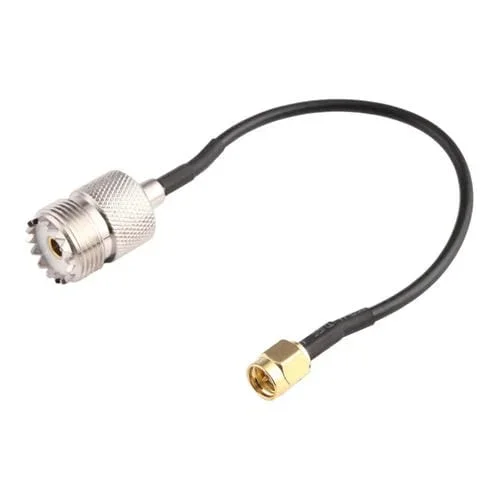 Adaptador Cable RG174 15 cm UHF Hembra a SMA Macho