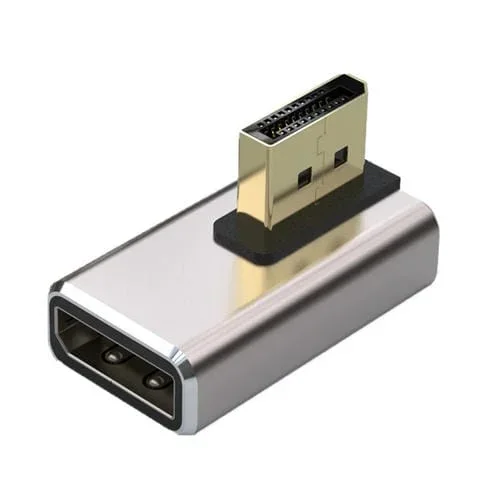 Adaptador Convertidor Displayport Macho a Displayport Hembra 8K PD1.4 Estilo B