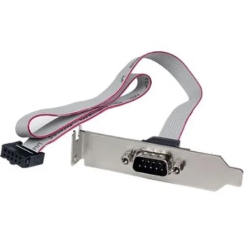 Adaptador de 0.4m Header Cabezal Bracket Serie Serial DB9 RS232 a IDC 10 Pines Placa Base Perfil Bajo