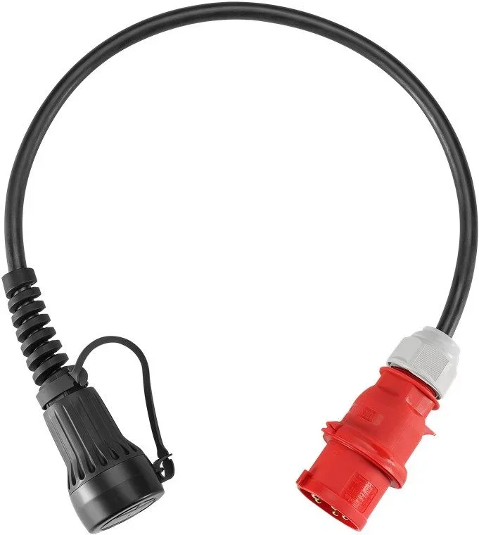 Adaptador de carga cee universal, hasta 22 kw, trifásico, (5555923001) 32 a, cable adaptador para la estación de carga universal de lapp.