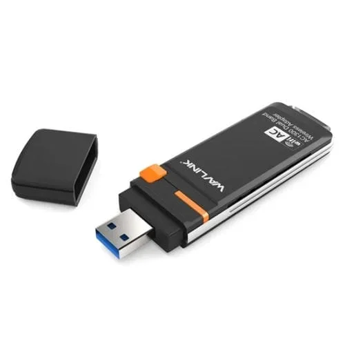 Adaptador de Red Inalámbrico Wavlink WN688A3D Doble Banda AC1300 Dongle WIFI USB 3.0 Portátil
