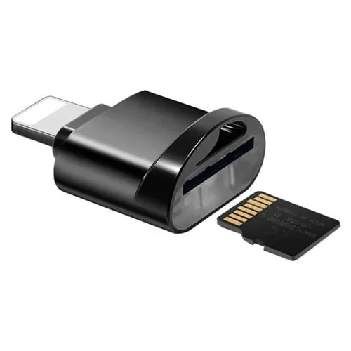 Adaptador de tarjeta 8 pines a TF lector de tarjetas mini TF (Negro)
