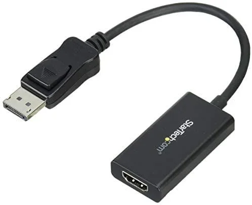 adaptador displayport a hdmi con hdr – 4k 60hz – negro – conversor dp a hdmi,3 años