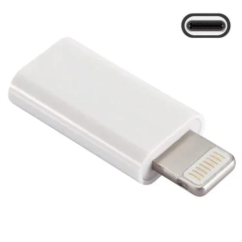 Adaptador Enkay Hat-Prince HC-6 Mini ABS USB-C Type-C 3.1 A 8 Pines (Blanco)