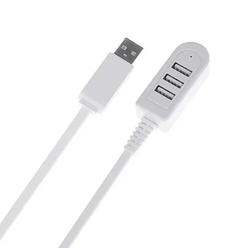 Adaptador Hub Hembra TPE USB A 3 Puertos USB 1,2 m