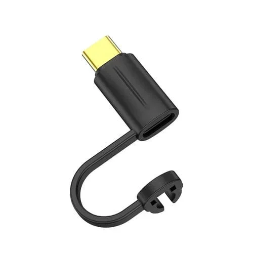 Adaptador OTG 8 Pines a USB-C Type-C 3.1 (Negro)
