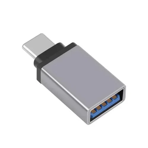 Adaptador OTG Haweel USB-C Macho a USB 3.0 Hembra Transmisión de Datos (Gris)