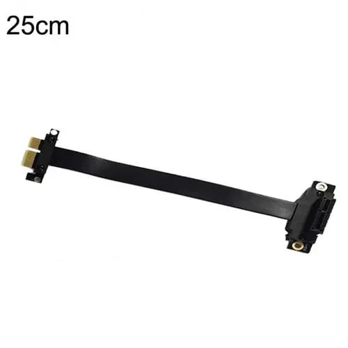 Adaptador PCI-E 3.0 1X para Tarjeta Gráfica y Tarjeta de Red Inalámbrica, Cable de Extensión 180 Grados, 25 cm