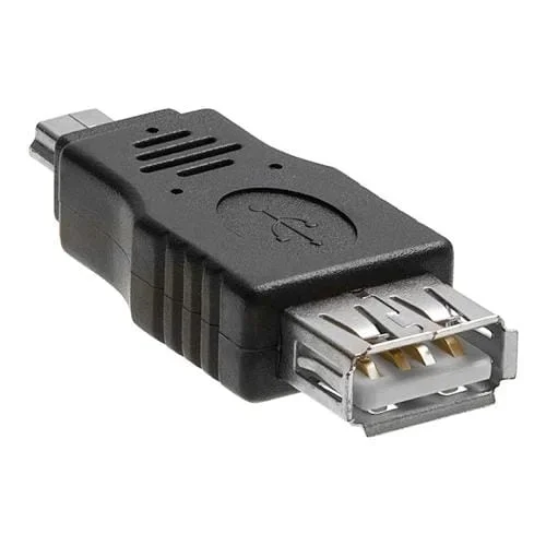 Adaptador USB 2.0 Hembra a Mini USB 5Pin Macho con Función OTG