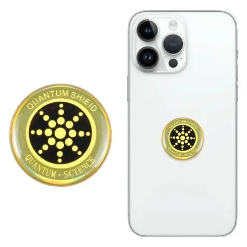 Adhesivo Antiradiación Electromagnética para Teléfono Móvil (Dorado)