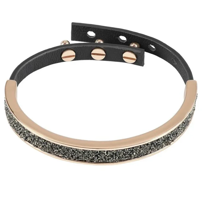 adore Brazalete Modelo Pulsera de Piel con Swarovski. Marca