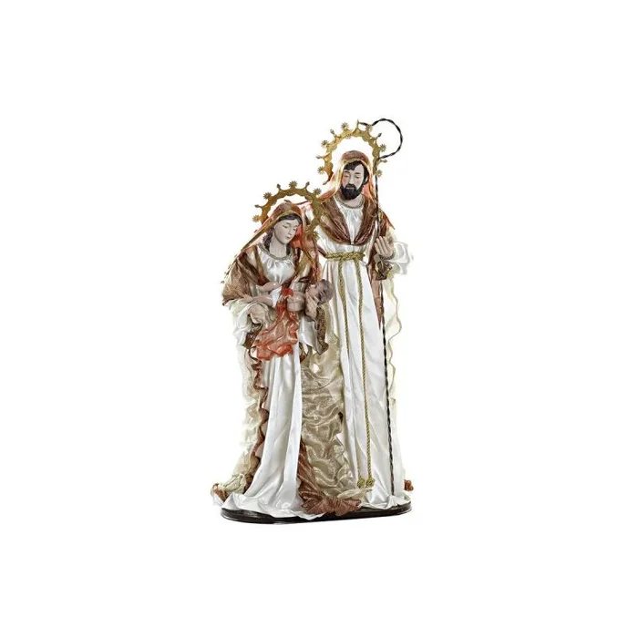Adorno navideño dkd home decor blanco dorado plástico 48 x 28 x 90 cm