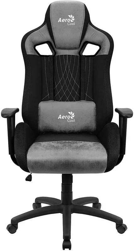 Aerocool EARL AeroSuede Silla para videojuegos universal Negro, Gris