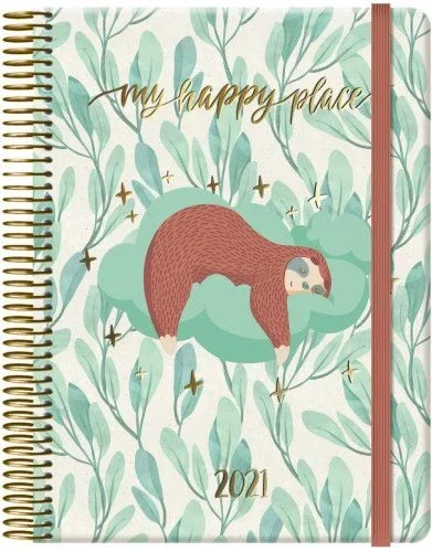 Agenda cute día página perezoso 15 x 21 cm. dohe 12653