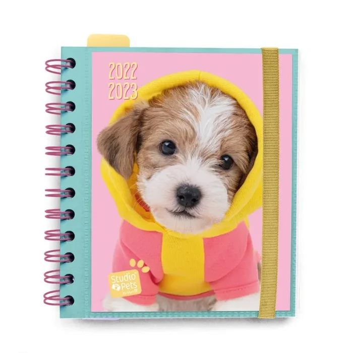 Agenda escolar 2022/2023 dia pagina m 11 meses studio pets dogs