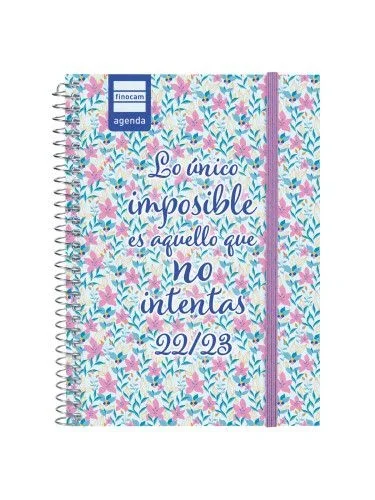 Agenda escolar 2022-2023 secundaria 1/8 semana vista horizontal imposible finocam 634223423