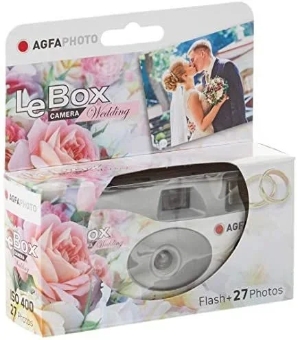 AgfaPhoto Agfa Cámara de Fotos LeBox Wedding Flash 400