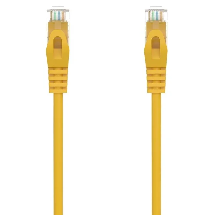AISENS Cable de Red Latiguillo RJ45 LSZH Cat.6A 500 Mhz UTP AWG24, Amarillo, 1.5M