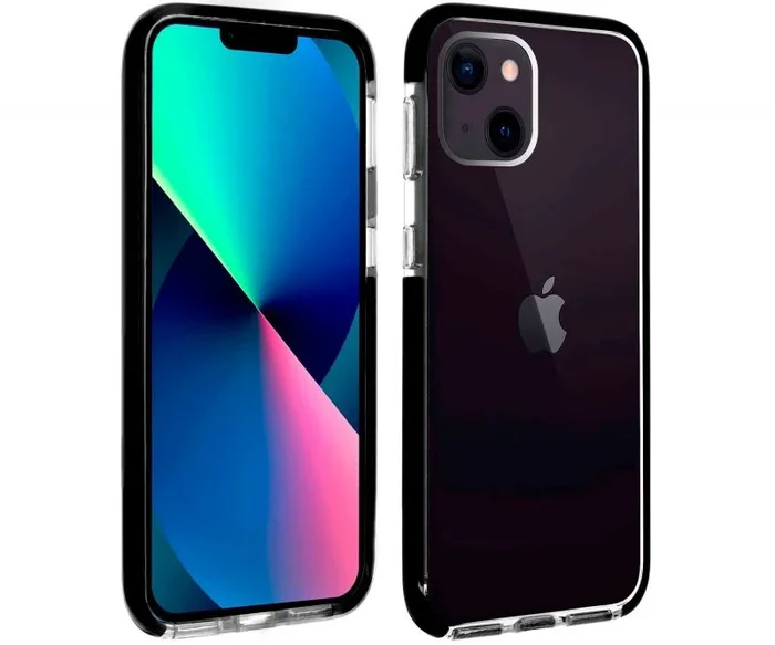 Akashi ALTCIP13STRG funda para teléfono móvil 15,5 cm (6.1″) Negro, Transparente