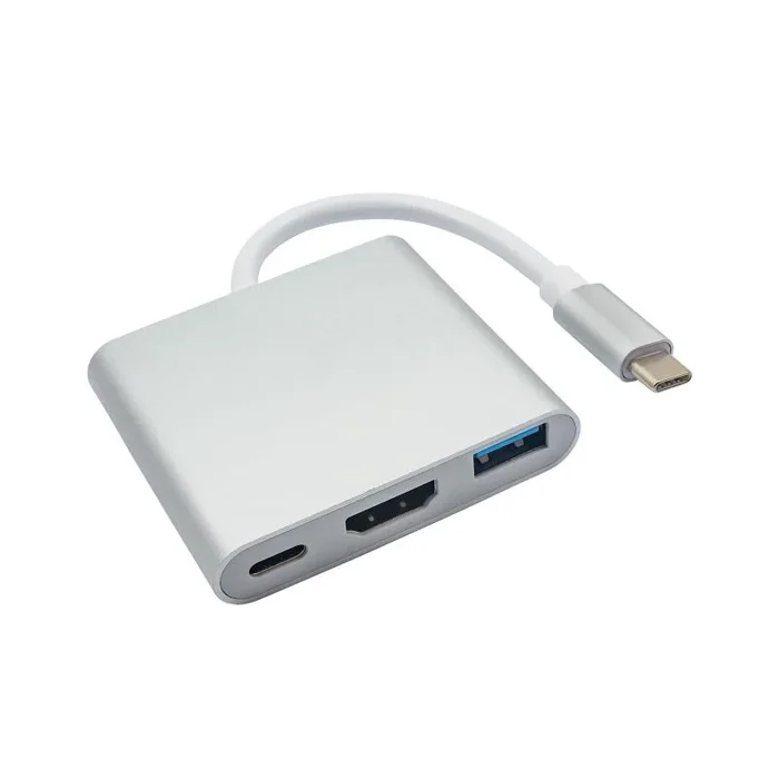 Akyga AK-AD-57 white color – Hub – Hub USB 2.0 Type-C 500 Mbit/s