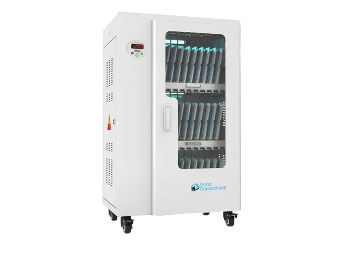 Alcasa PCT01-A30G carrito y armario de dispositivo portátil Carro de gestión y carga para dispositivos portátiles Gris