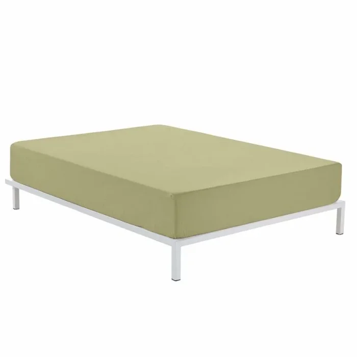 Alexandra House Living Sábana Bajera Ajustable Beige Camel 180 x 200 cm