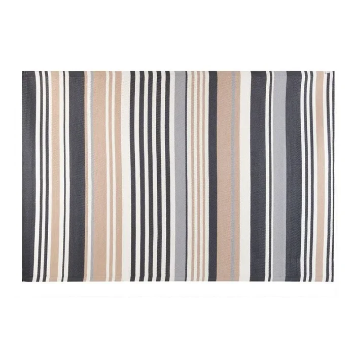 Alfombra de exterior chios 160 x 230 x 0,5 cm beige polipropileno