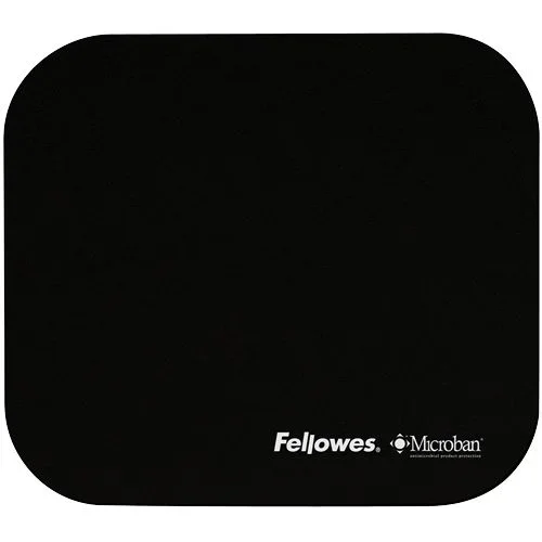 Alfombra de ratón Microban, neopreno, antibacterias, Negro – – Juego de 6