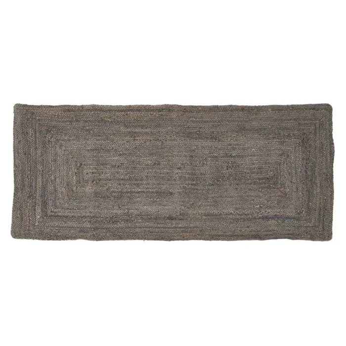 Alfombra gris yute 170 x 70 cm