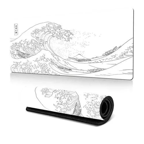 Alfombrilla de Ratón Big Wave 400 x 900 x 3 mm Goma Antideslizante para Juegos (N.º 24)