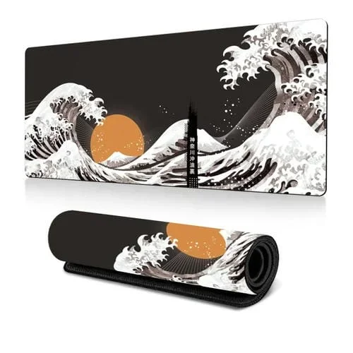 Alfombrilla de Ratón para Juegos Big Wave 400 x 900 x 2 mm de Goma Antideslizante (N.º 28)